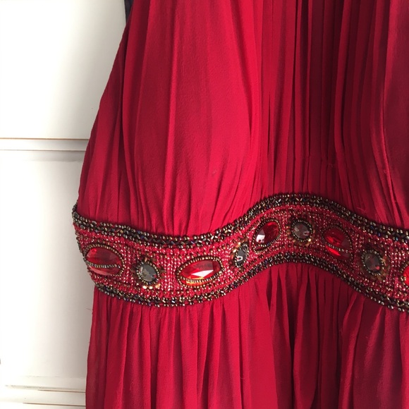 Red Maxi Prom Gown | 6 - Picture 2 of 7